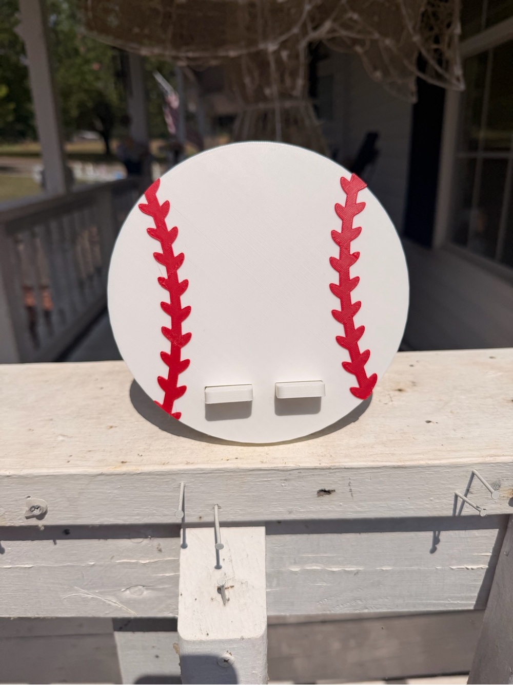 3D Printed Baseball Phone Stand | Sports Desk Accessory | Baseball Fan Gift